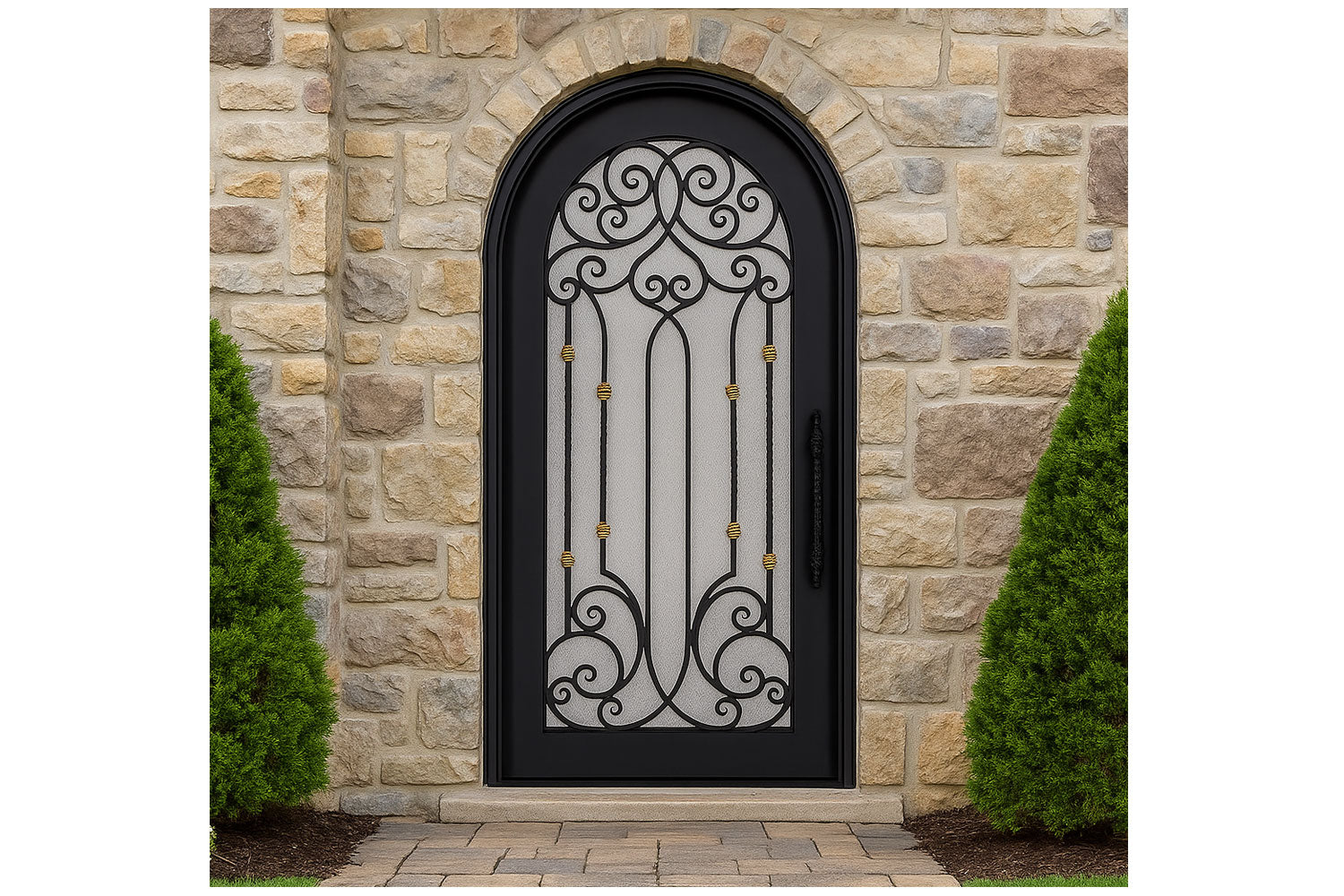 Royal 206 Wrought Iron Custom Exterior Door by Nova