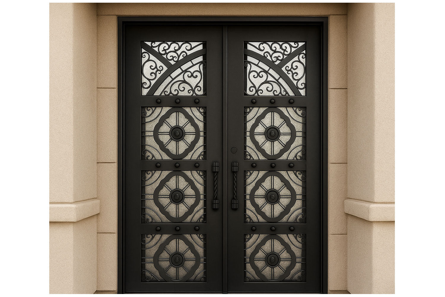 Royal 210 Wrought Iron Custom Exterior Door by Nova