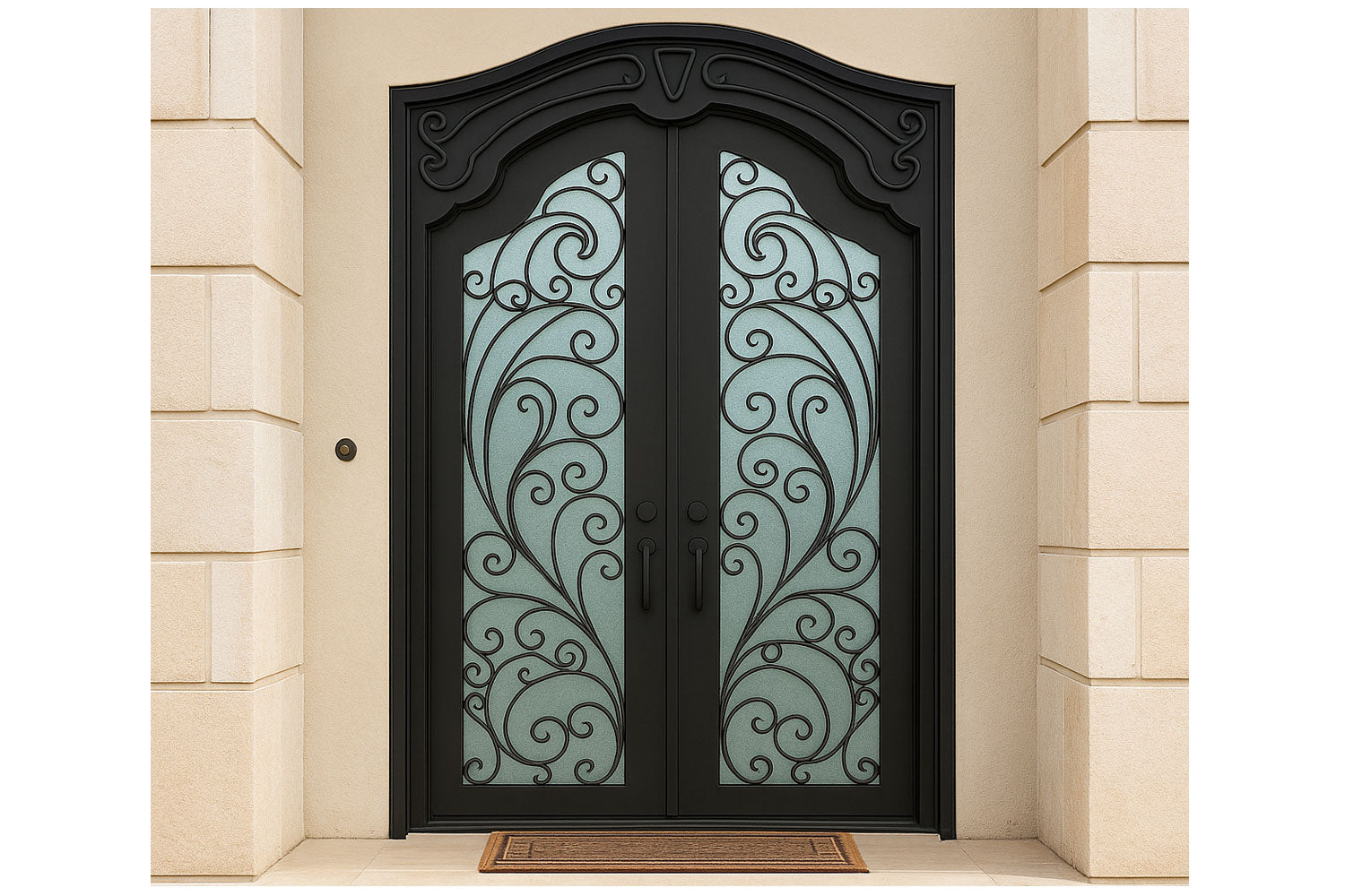 Royal 212 Wrought Iron Custom Exterior Door by Nova