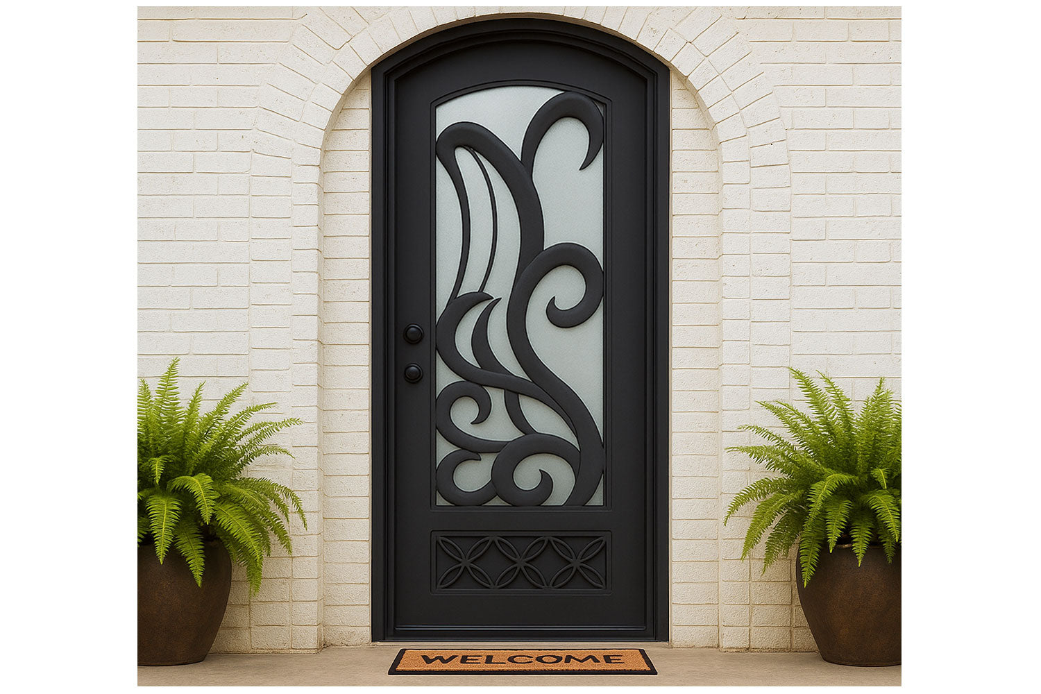 Royal 217 Wrought Iron Custom Exterior Door by Nova