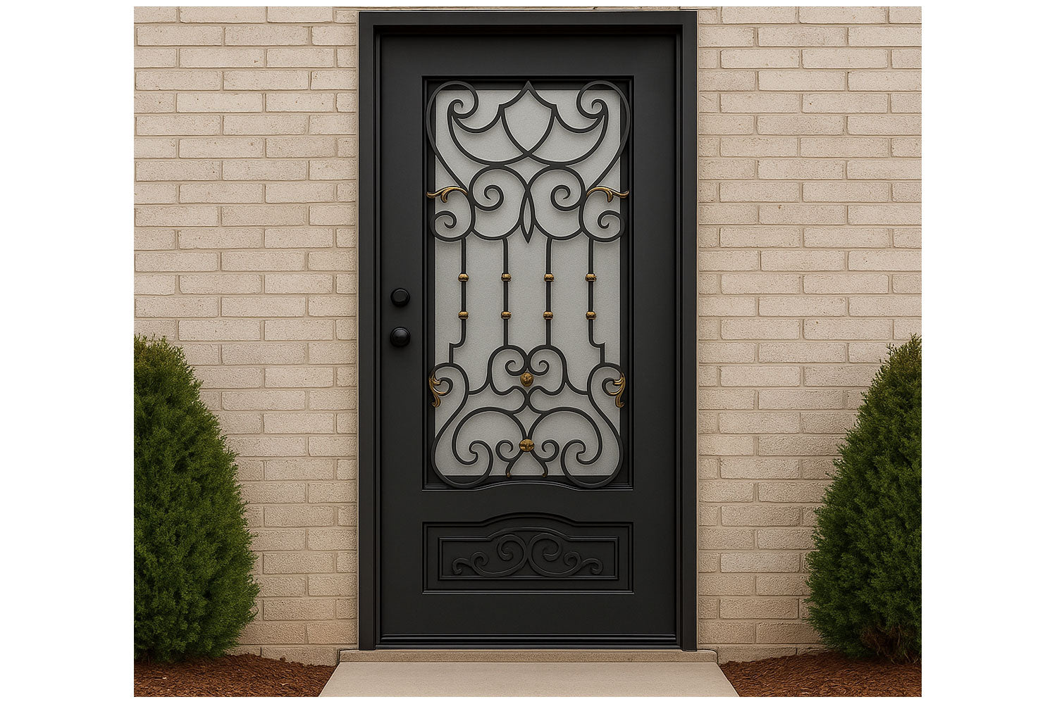 Royal 218 Wrought Iron Custom Exterior Door by Nova