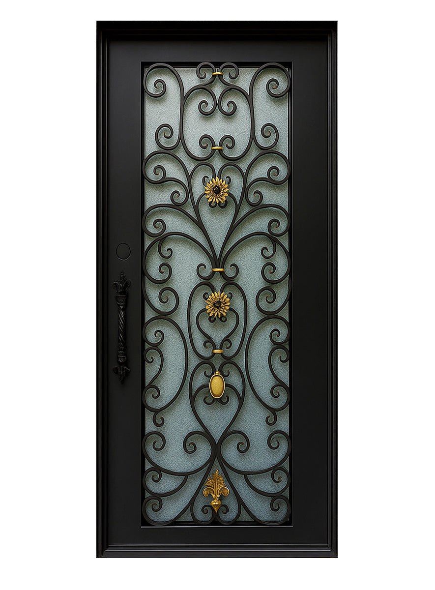 Royal 220 Wrought Iron Custom Exterior Door by Nova