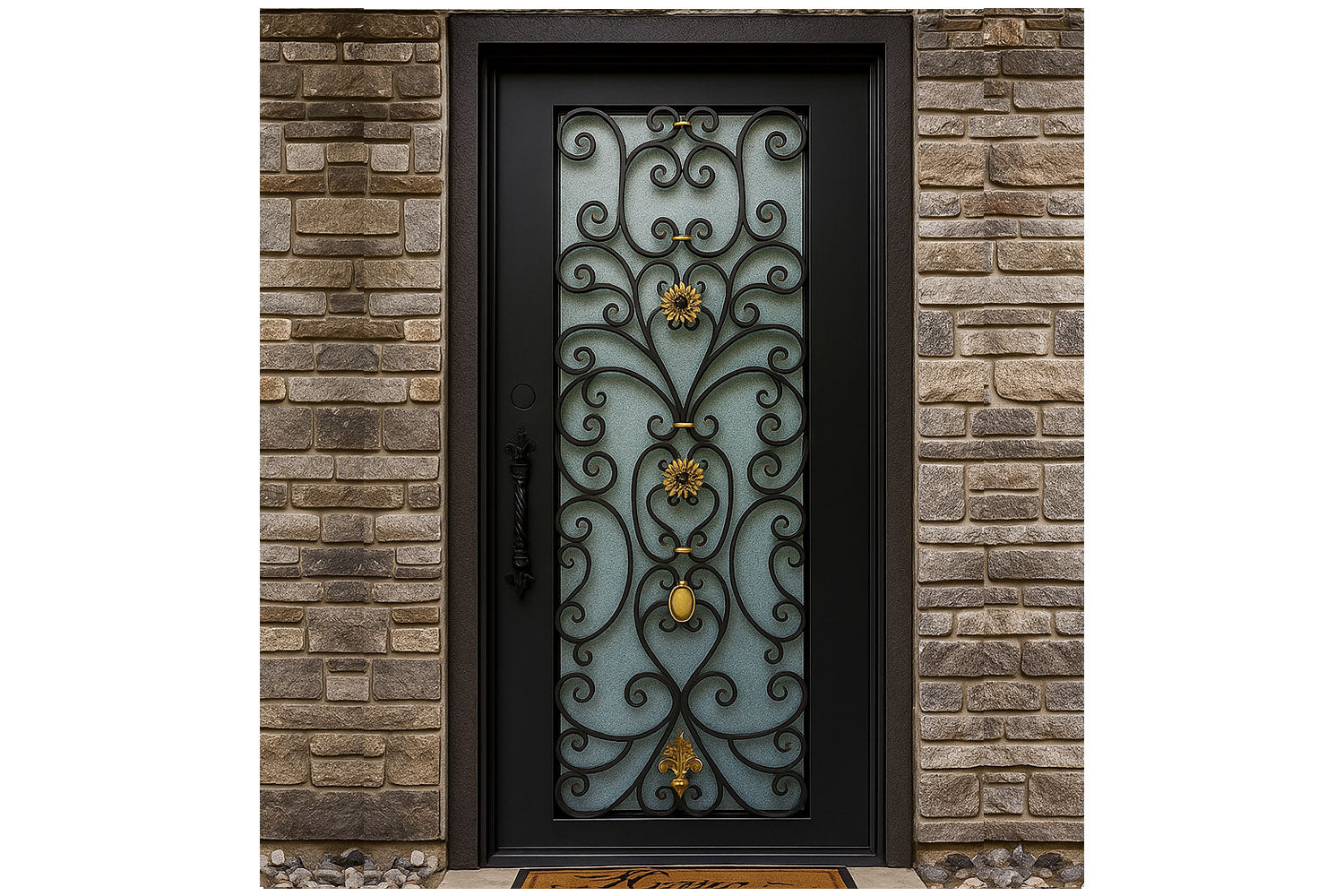 Royal 220 Wrought Iron Custom Exterior Door by Nova
