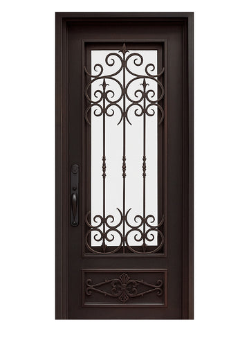 Royal 221 Wrought Iron Custom Exterior Door by Nova