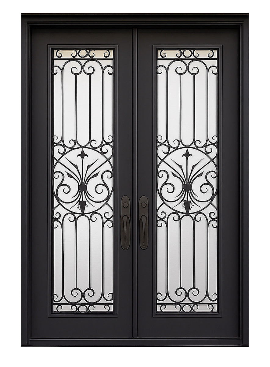 Royal 222 Wrought Iron Custom Exterior Door by Nova