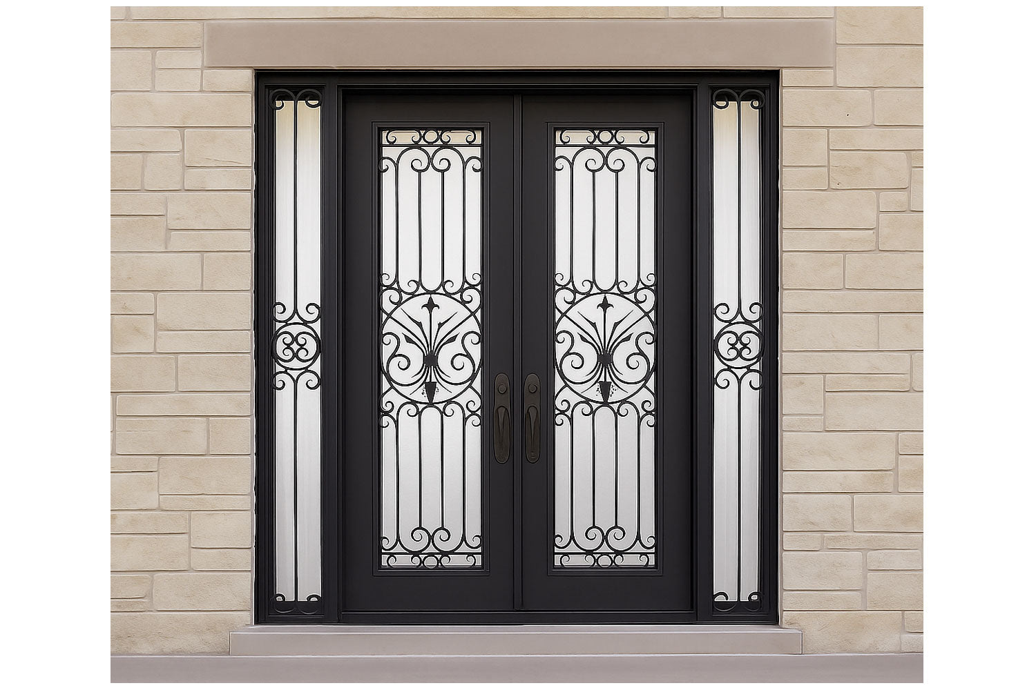 Royal 222 Wrought Iron Custom Exterior Door by Nova