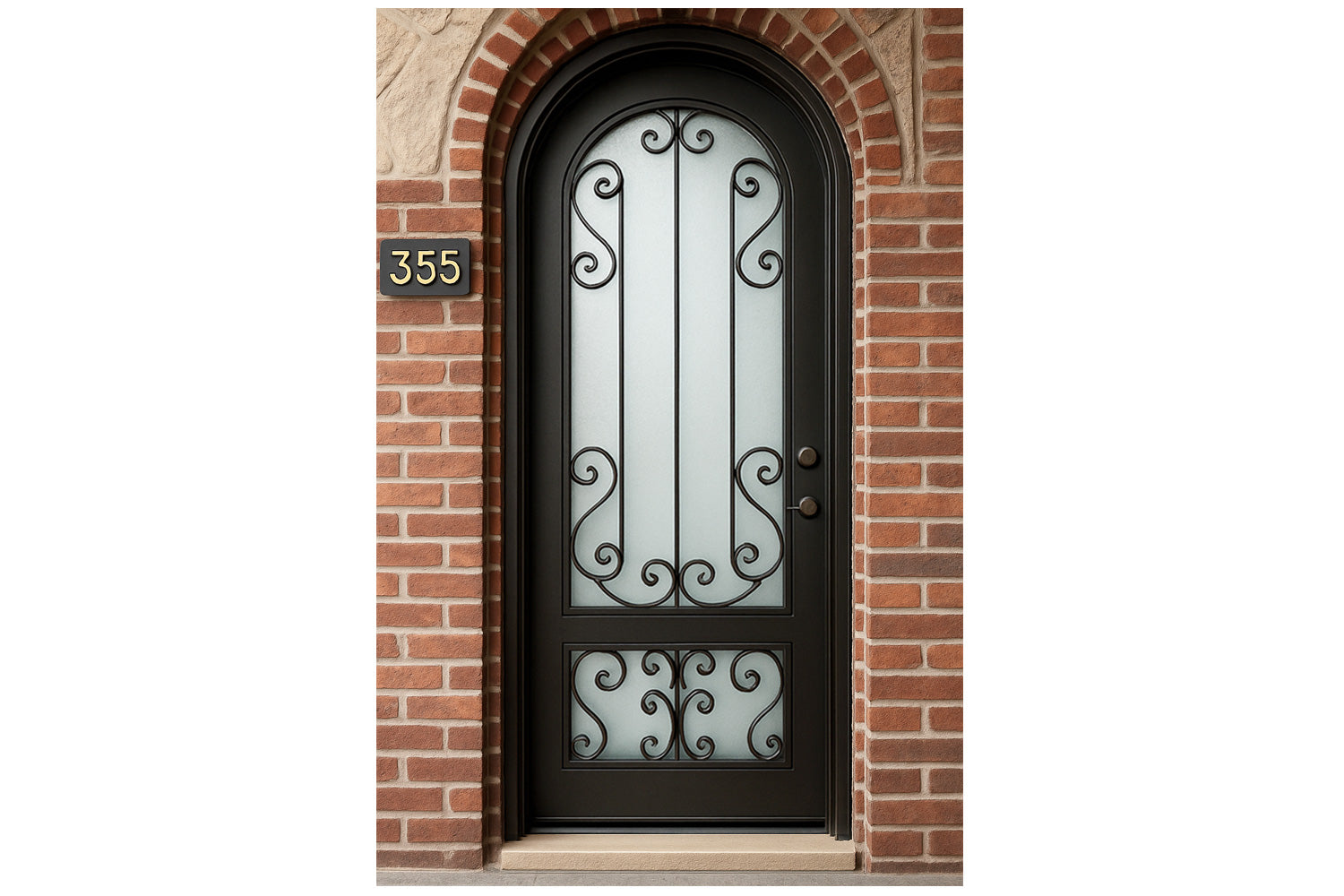 Royal 232 Wrought Iron Custom Exterior Door by Nova