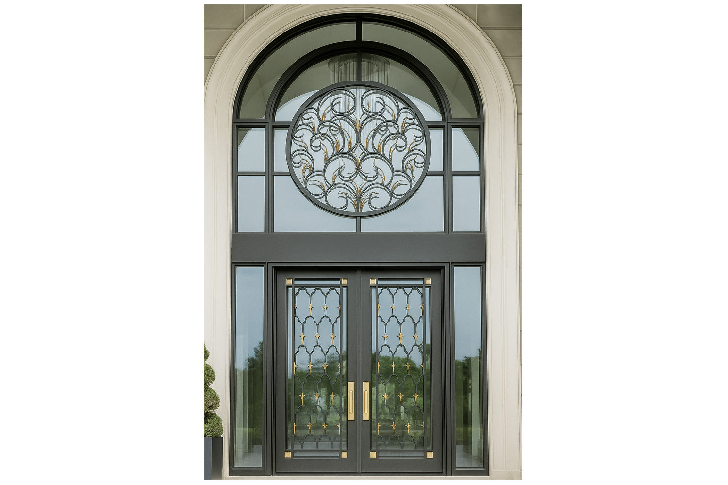 Royal 297 Wrought Iron Custom Exterior Door by Nova