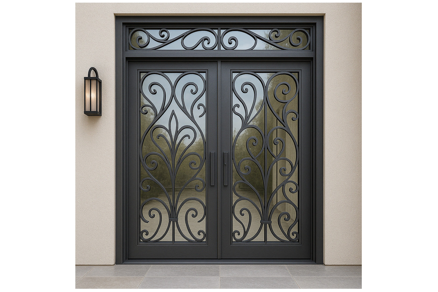 Royal 324 Wrought Iron Custom Exterior Door by Nova