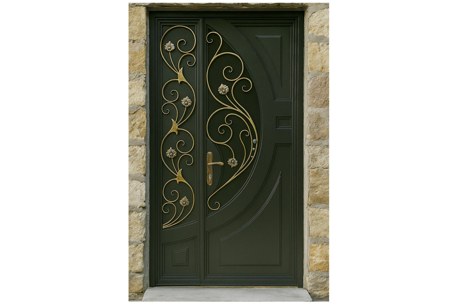 Royal 340 Wrought Iron Custom Exterior Door by Nova