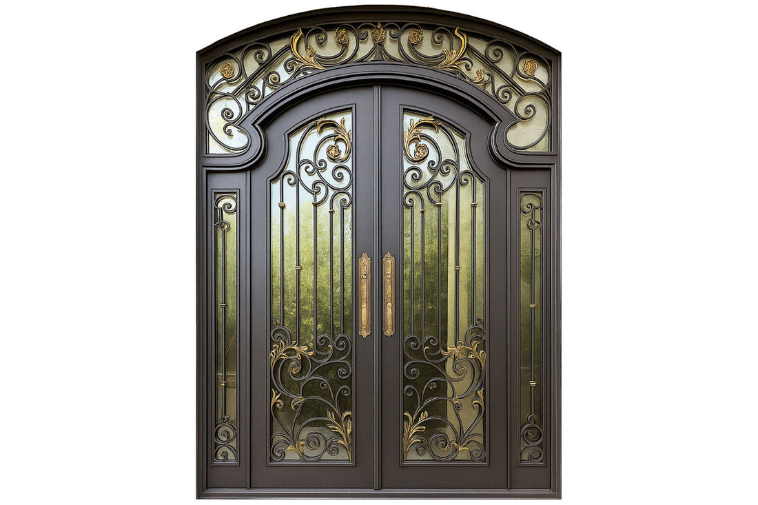 Royal 350 Wrought Iron Custom Exterior Door by Nova