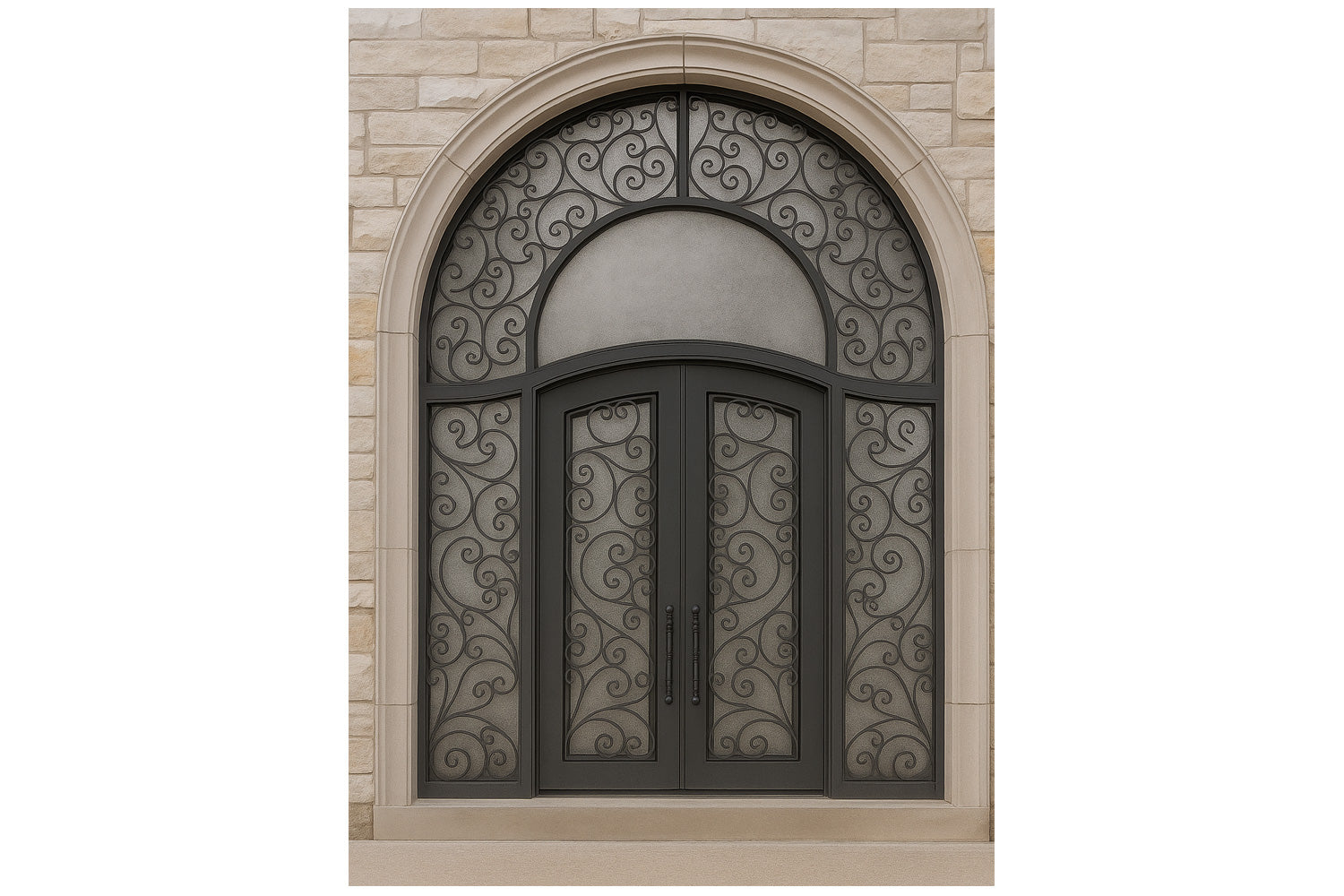 Royal 351 Wrought Iron Custom Exterior Door by Nova