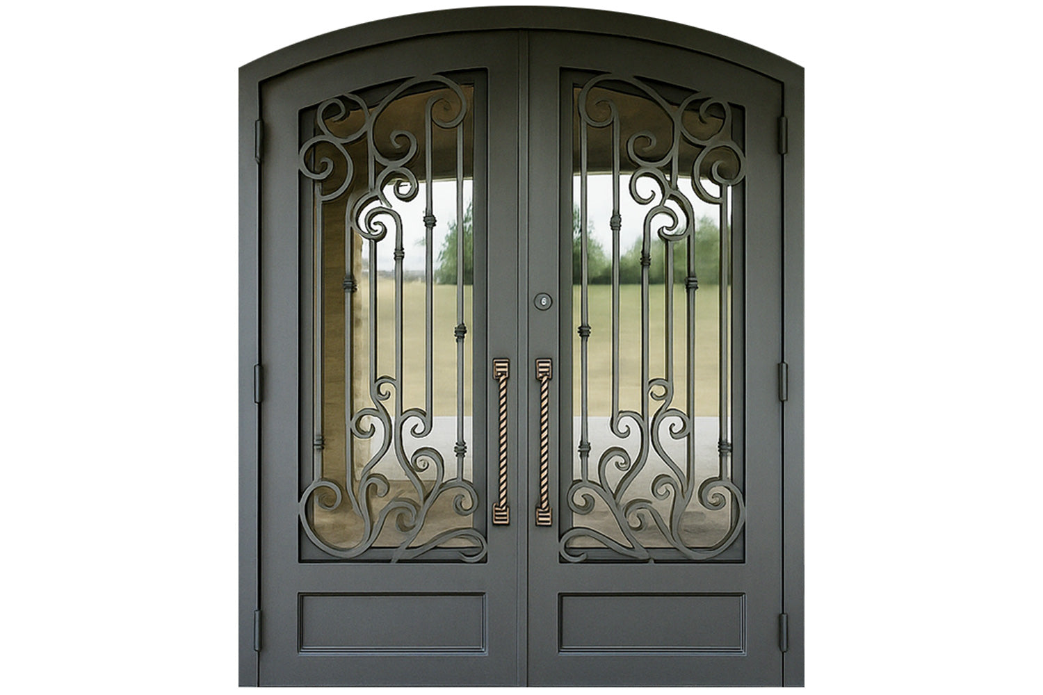 Royal 361 Wrought Iron Custom Exterior Door by Nova