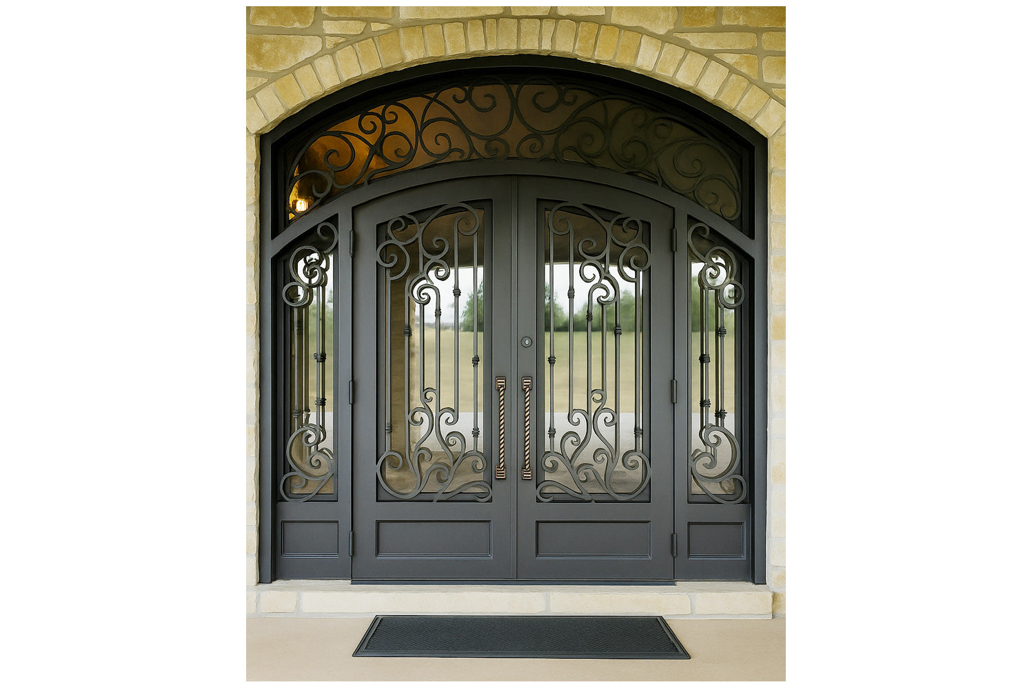 Royal 361 Wrought Iron Custom Exterior Door by Nova