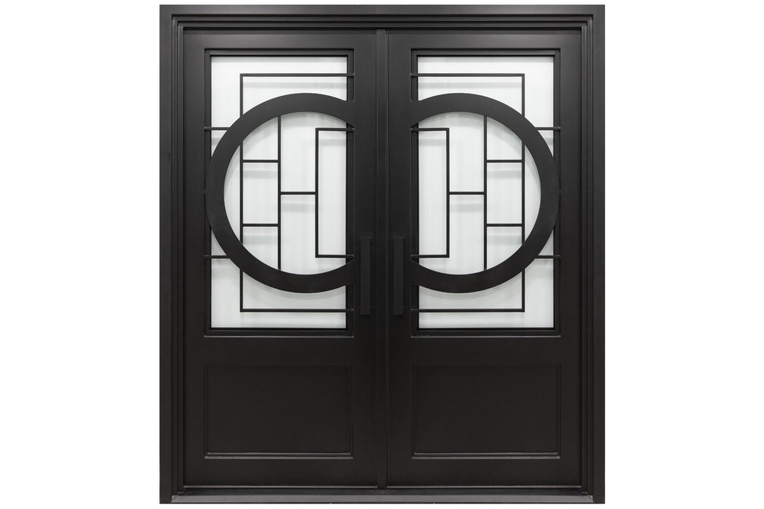 Nova Royal Series Wrought Iron Custom Exterior Door Style 050