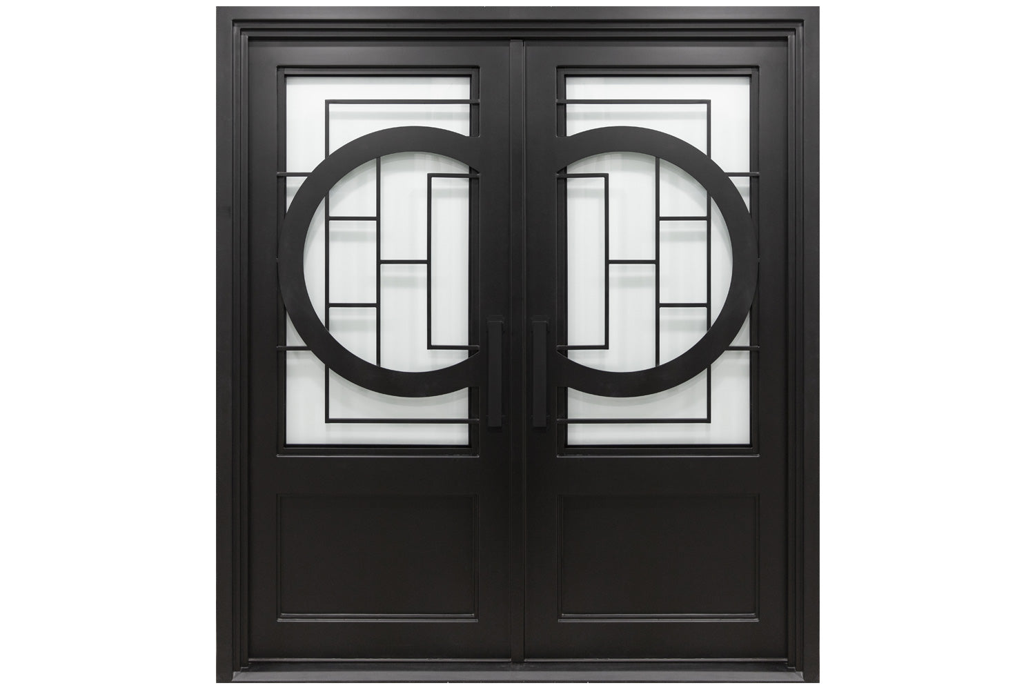 Nova Royal Series Wrought Iron Custom Exterior Door Style 050