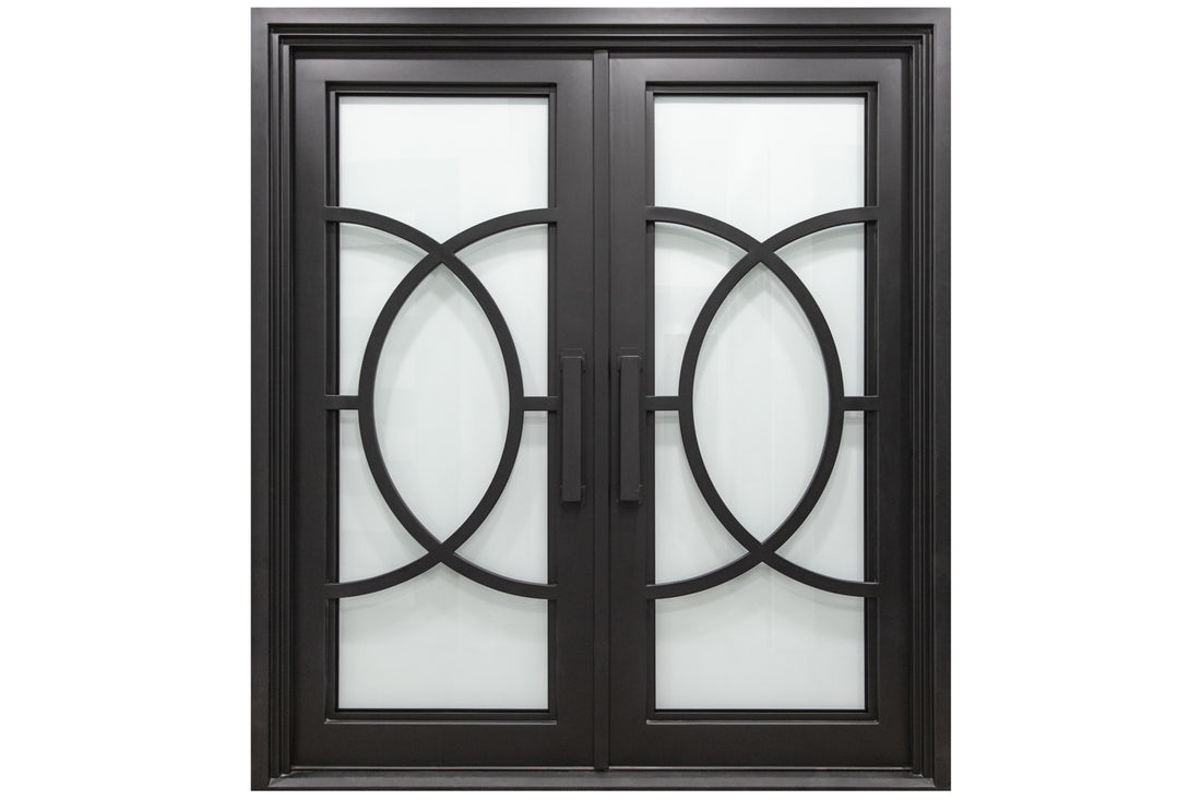 Nova Royal Series Wrought Iron Custom Exterior Door Style 053