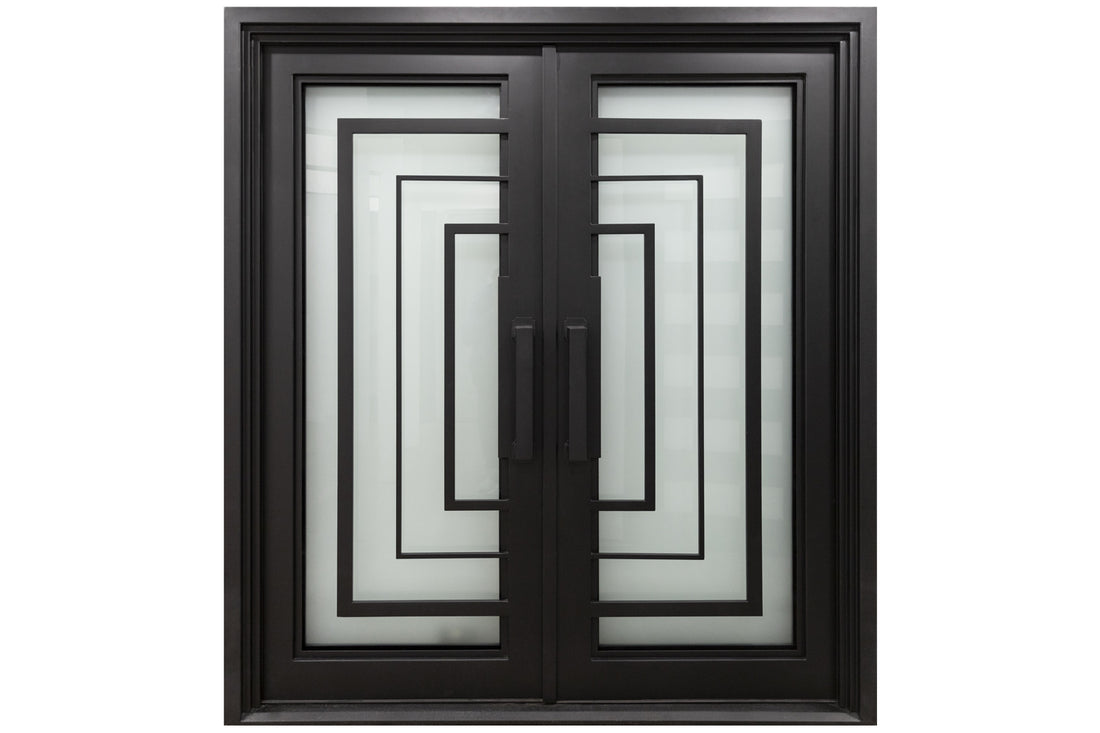 Nova Royal Series Wrought Iron Custom Exterior Door Style 054