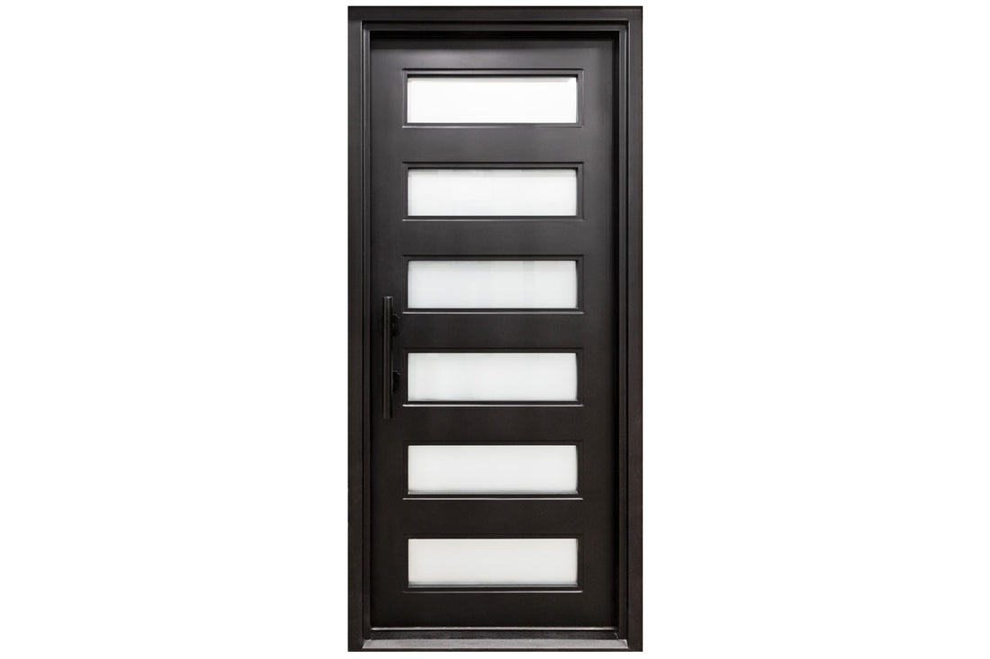 Nova Royal Series Wrought Iron Custom Exterior Door Style 055