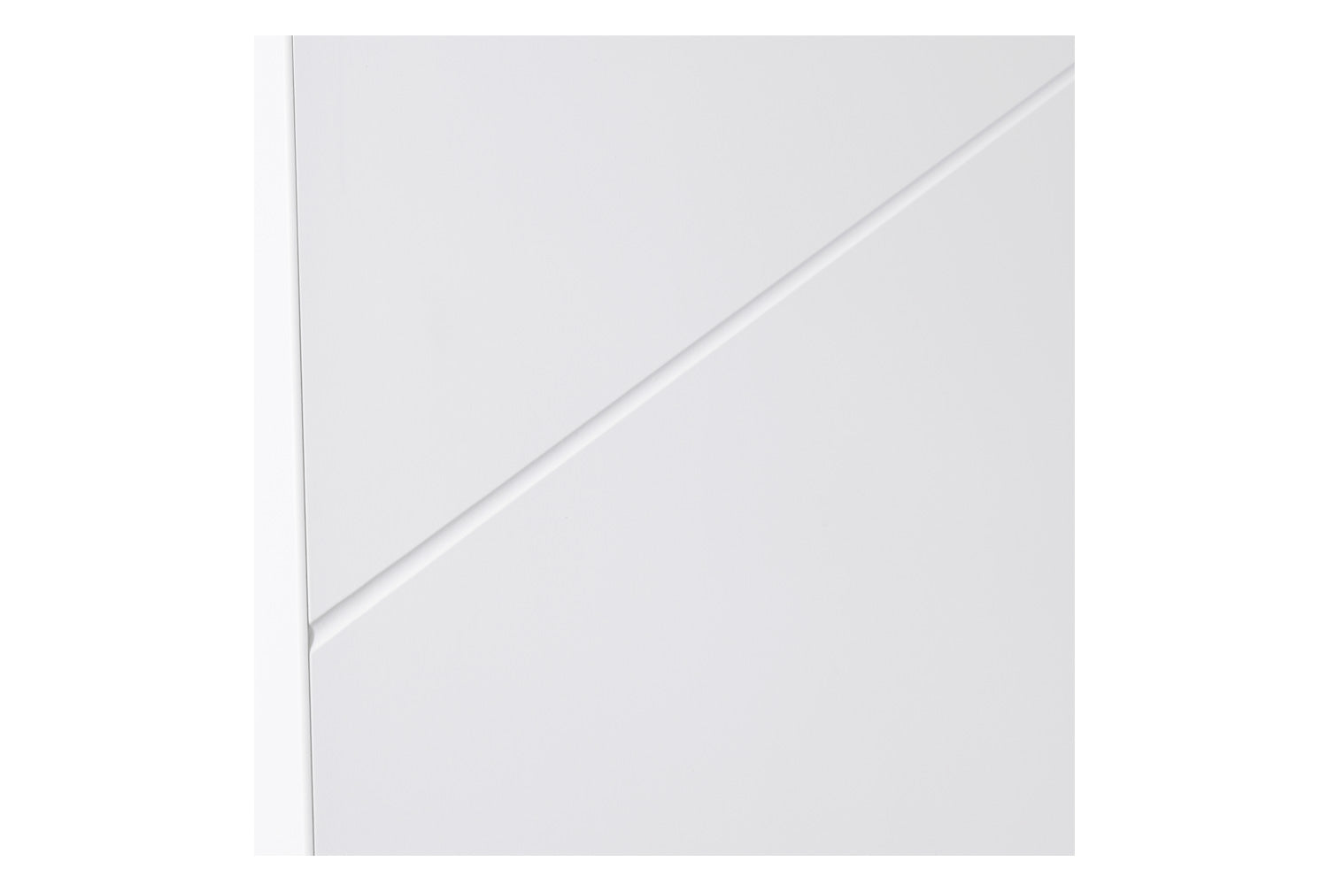 Nova Slant Soft White Laminated Traditional interior Door