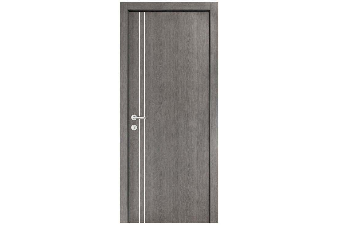 Nova Smart 002 Gray Eco Veneer Modern Interior Door - Single Door