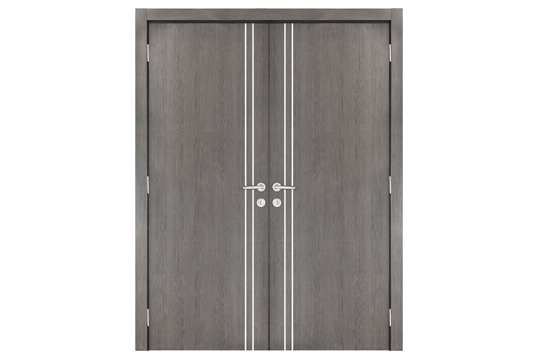 Nova Smart 002 Gray Eco Veneer Modern Interior Door - Double Door