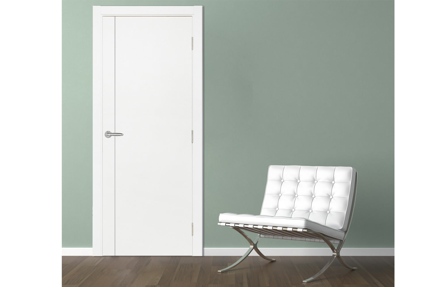 Nova Smart 003 White Cortex Laminated Modern Interior Door