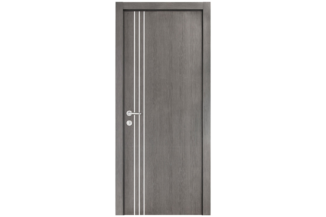 Nova Smart 004 Gray Eco Veneer Modern Interior Door - Single Door