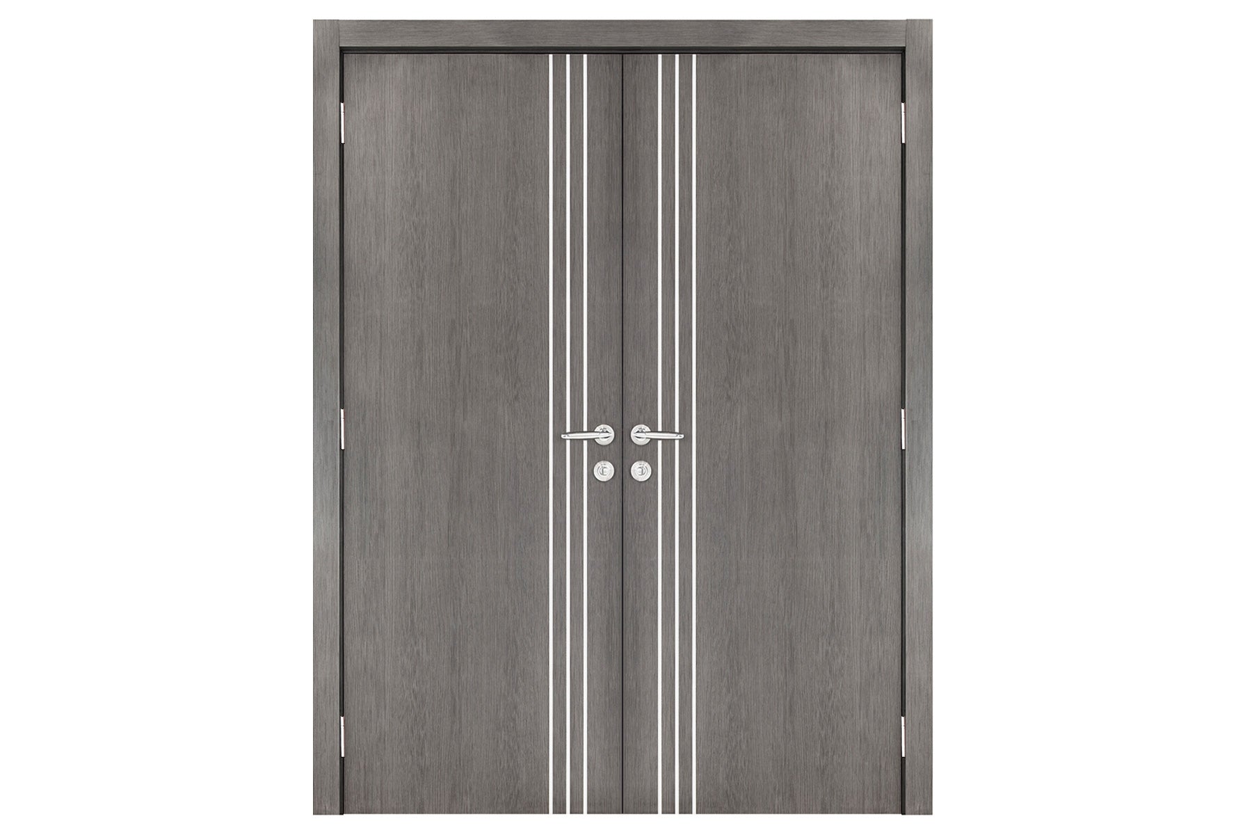 Nova Smart 004 Gray Eco Veneer Modern Interior Door - Double Door