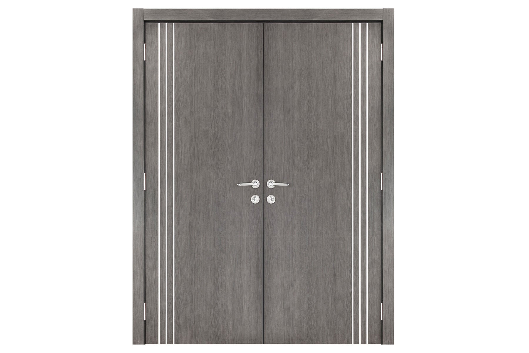 Nova Smart 005 Gray Eco Veneer Modern Interior Door - Double Door