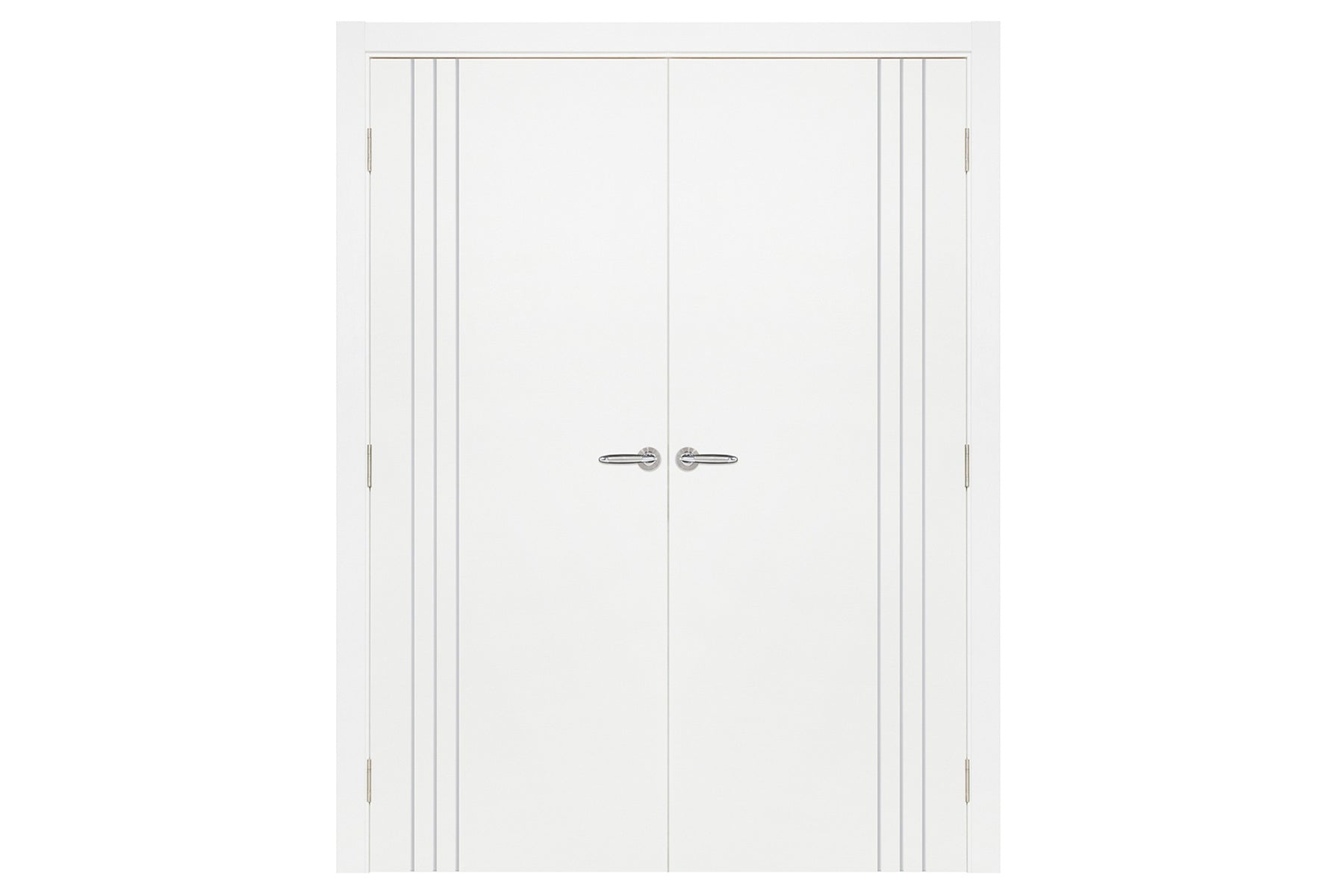 Nova Smart 005 White Cortex Laminated Modern Interior Door - Double Door