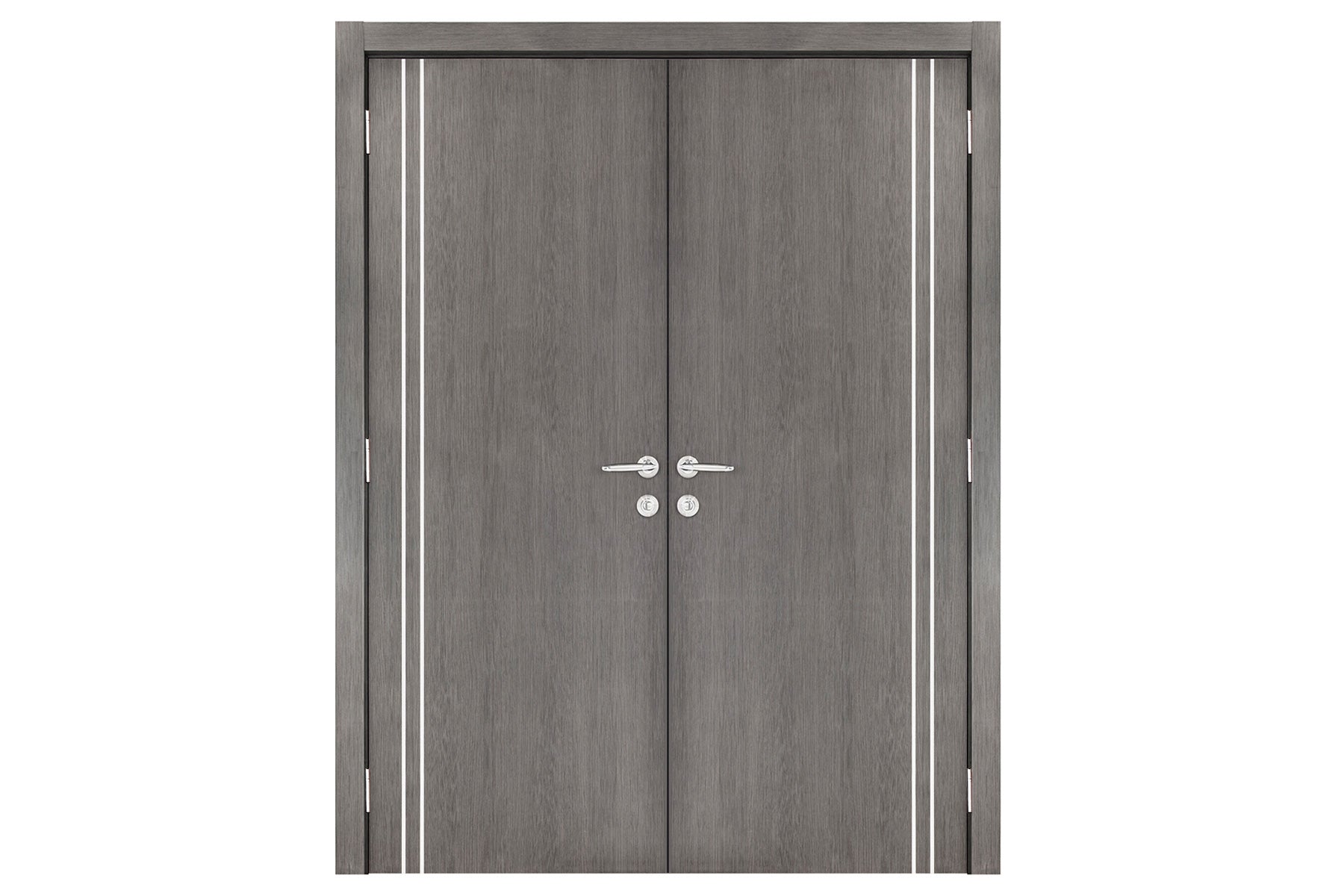 Nova Smart 006 Gray Eco Veneer Modern Interior Door - Double Door
