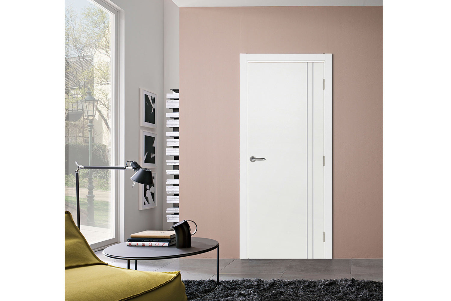 Nova Smart 006 White Cortex Laminated Modern Interior Door