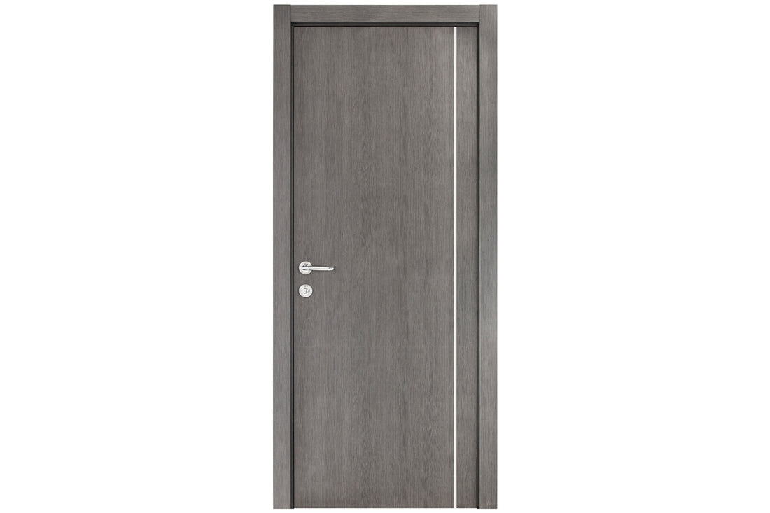 Nova Smart 007 Gray Eco Veneer Modern Interior Door - Single Door