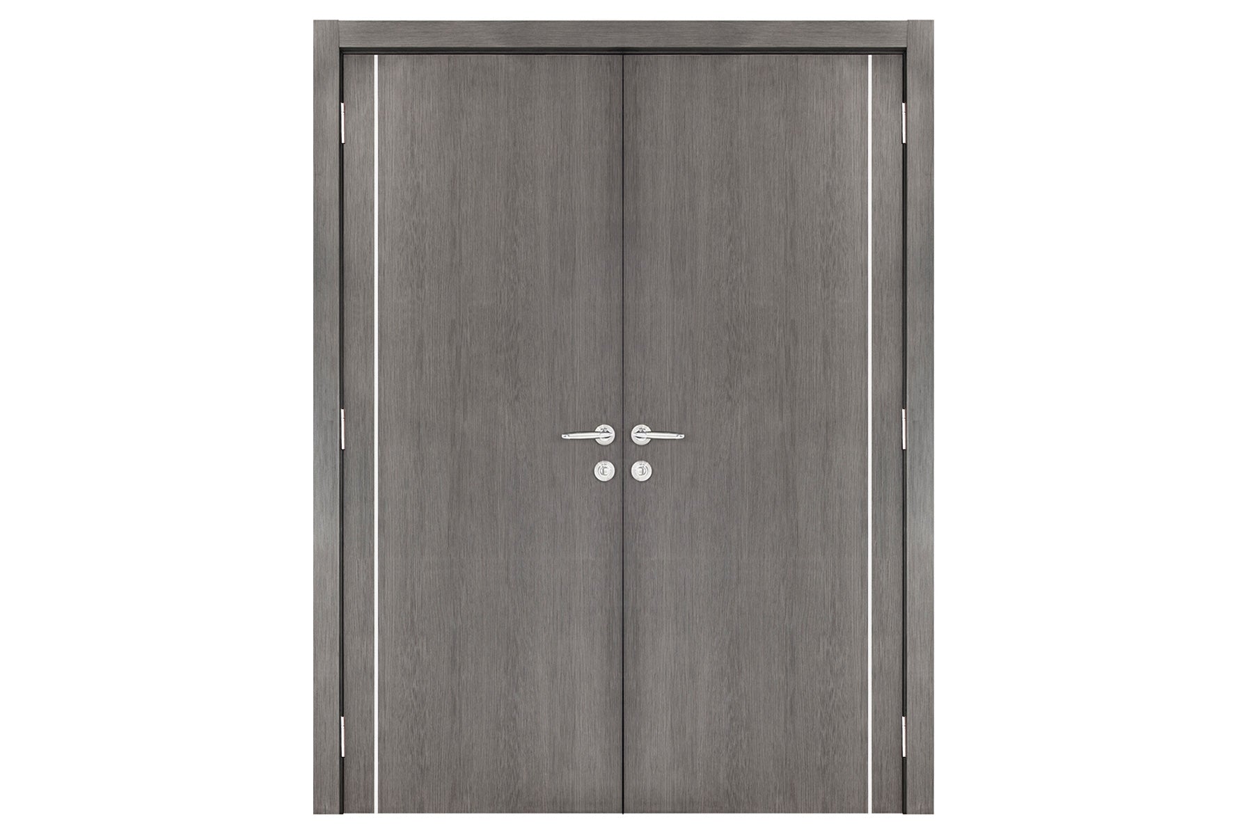 Nova Smart 007 Gray Eco Veneer Modern Interior Door - Double Door