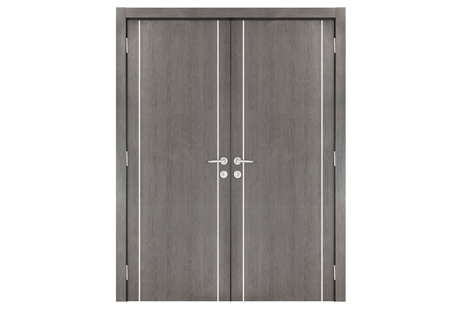 Nova Smart 008 Gray Eco Veneer Modern Interior Door - Double Door