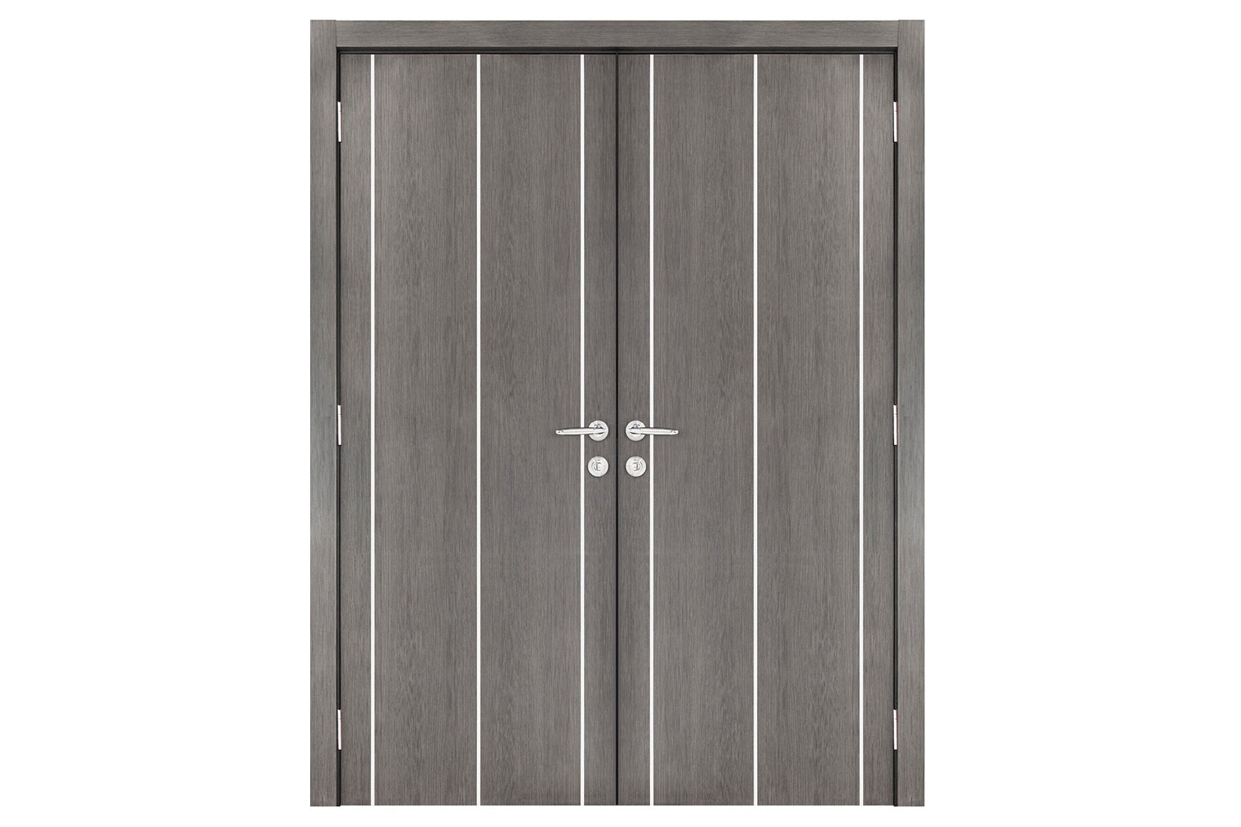 Nova Smart 009 Gray Eco Veneer Modern Interior Door - Double Door