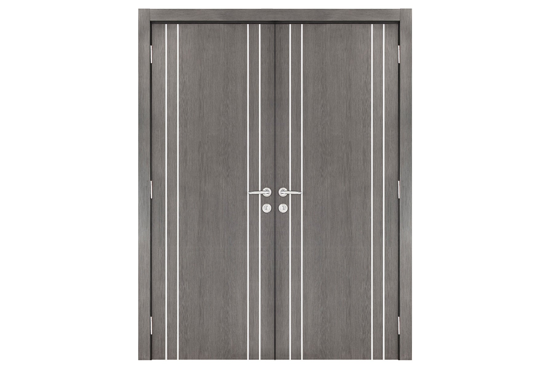 Nova Smart 010 Gray Eco Veneer Modern Interior Door - Double Door