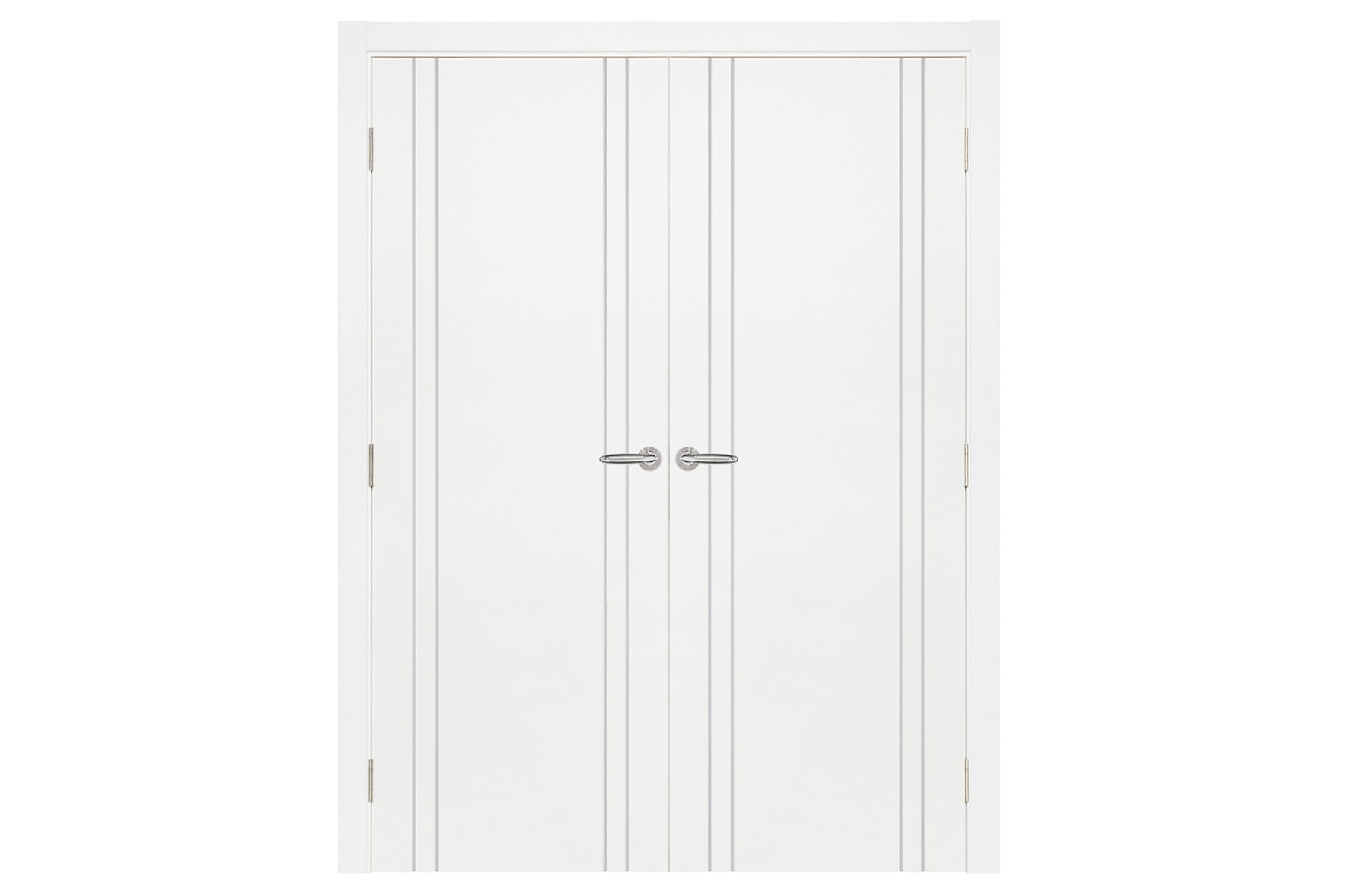 Nova Smart 010 White Cortex Laminated Modern Interior Door - Double Door