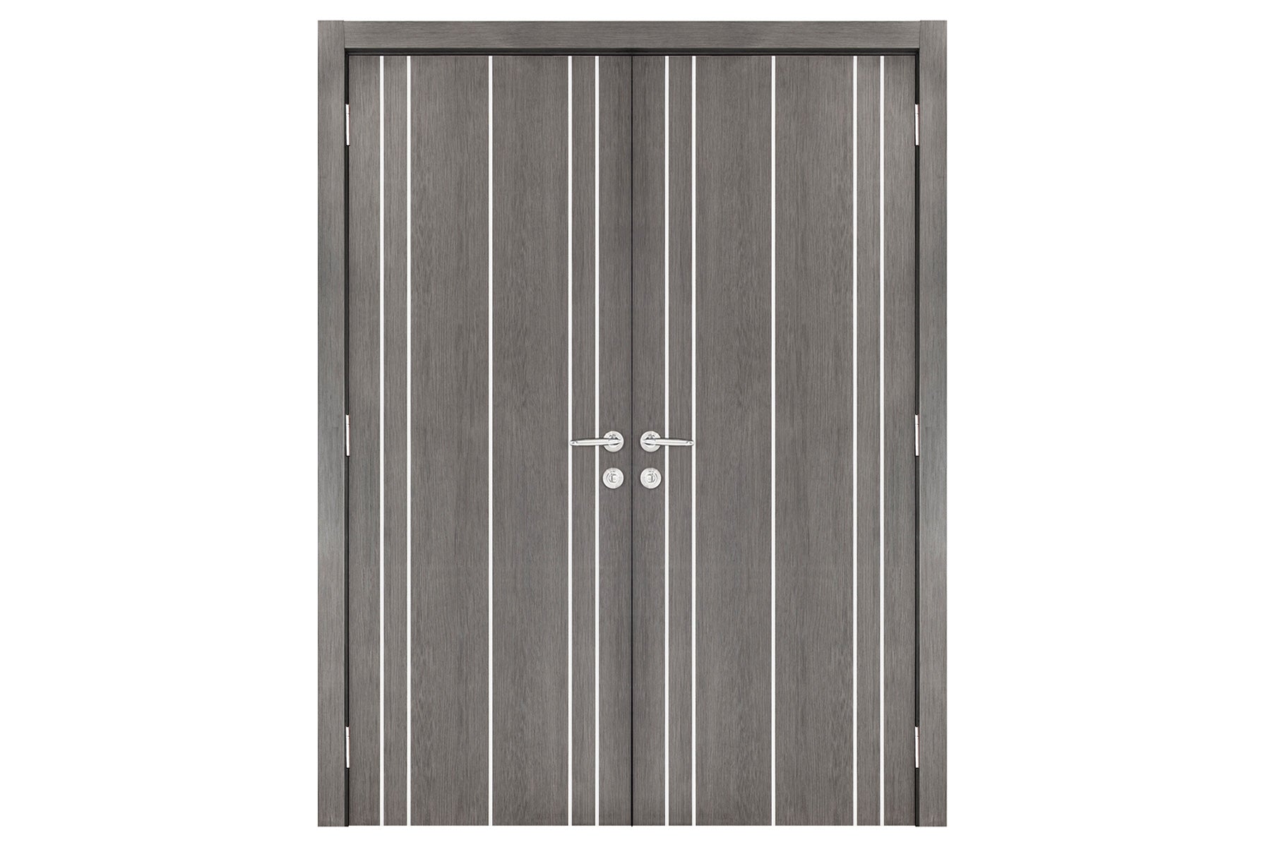Nova Smart 011 Gray Eco Veneer Modern Interior Door - Double Door