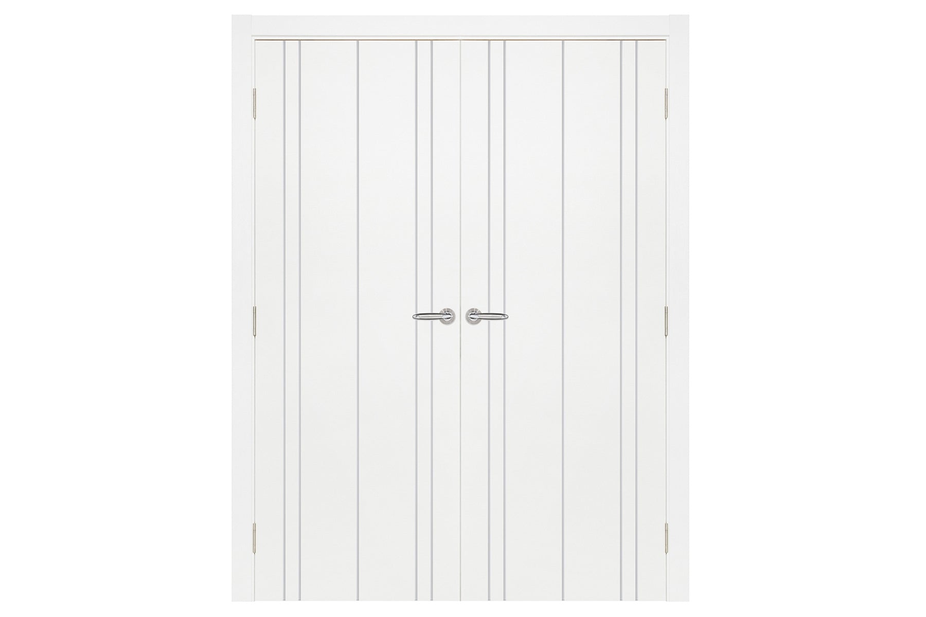 Nova Smart 011 White Cortex Laminated Modern Interior Door - Double Door