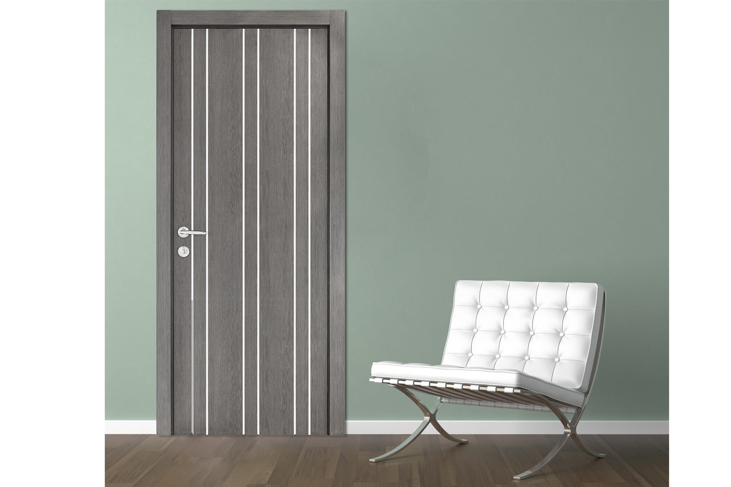 Nova Smart 012 Gray Eco Veneer Modern Interior Door