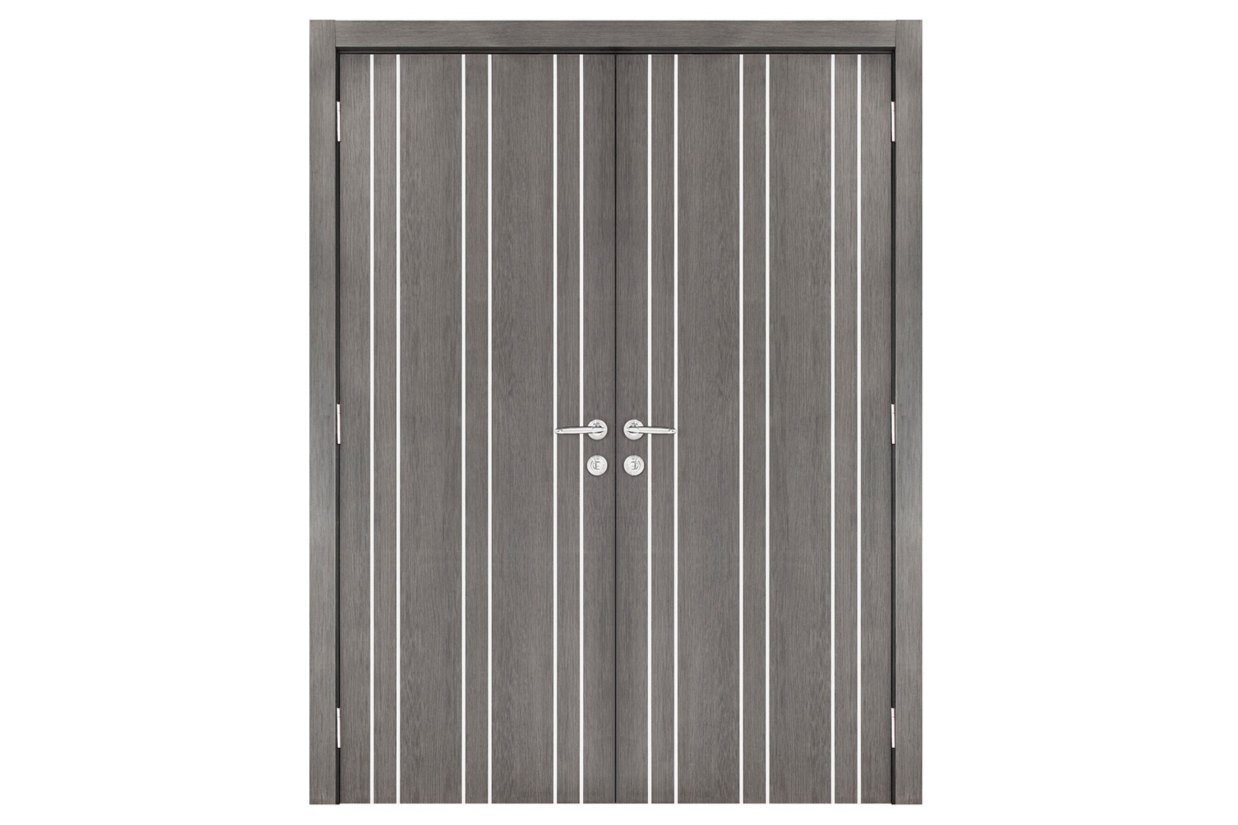 Nova Smart 012 Gray Eco Veneer Modern Interior Door - Double Door