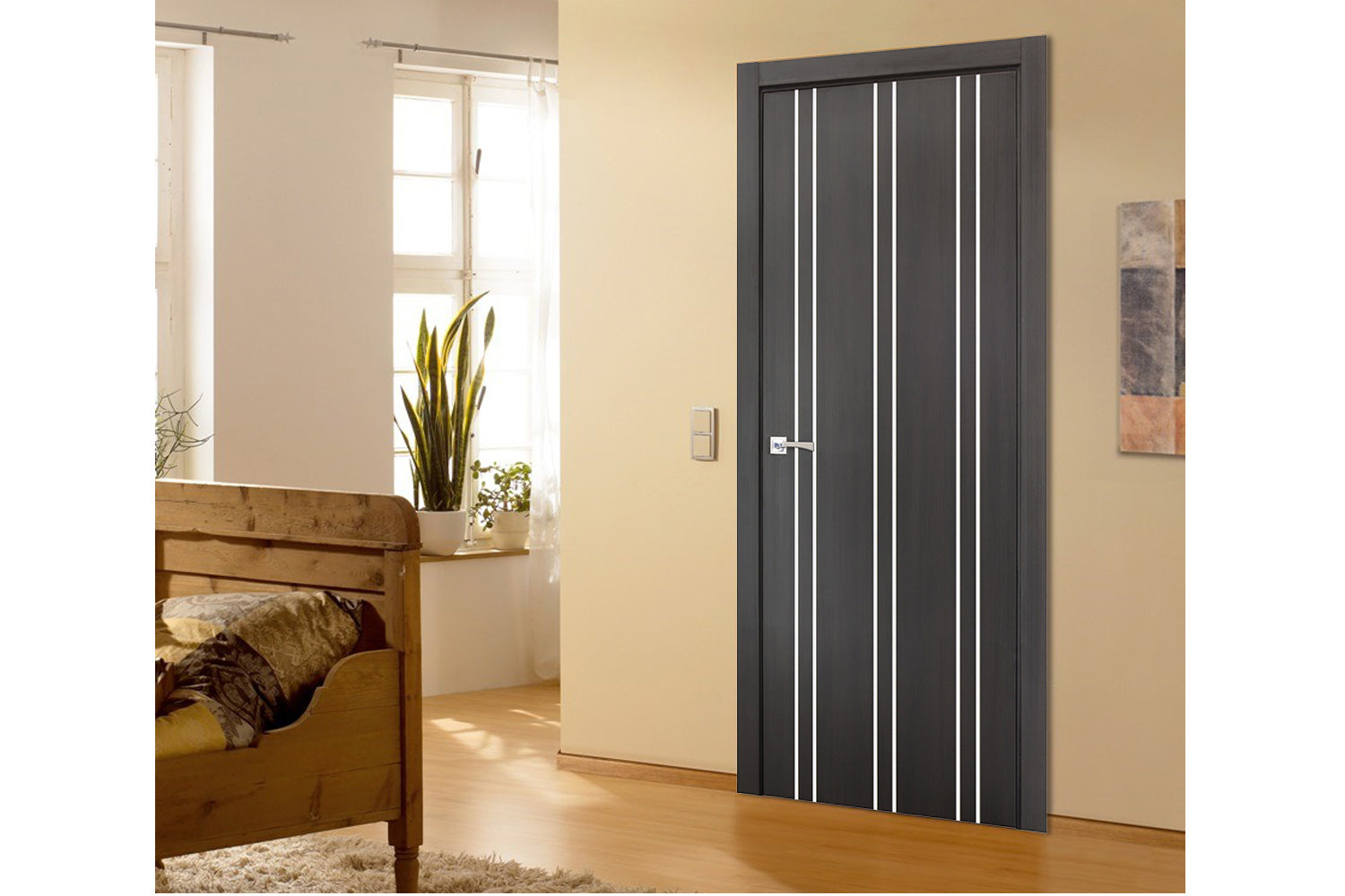 Nova Smart 012 Wenge Eco Veneer Modern Interior Door