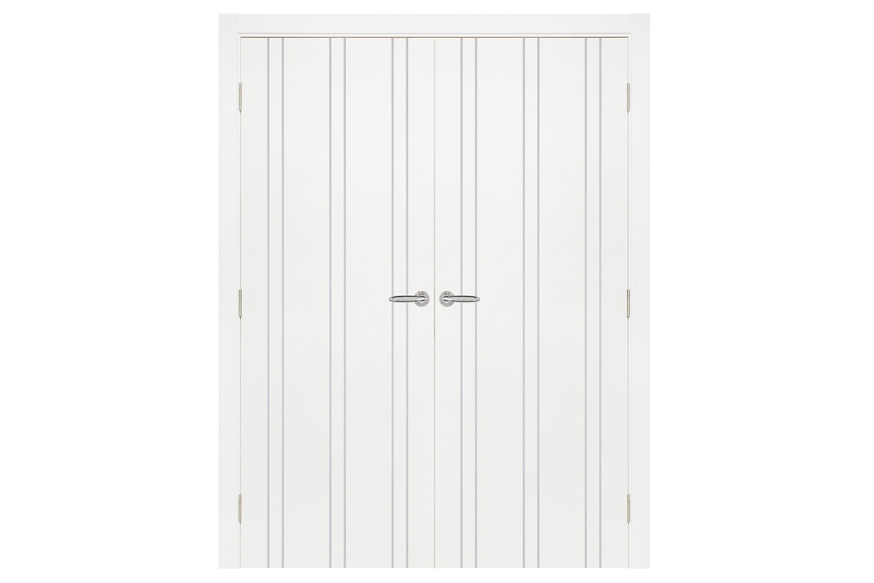 Nova Smart 012 White Cortex Laminated Modern Interior Door - Double Door