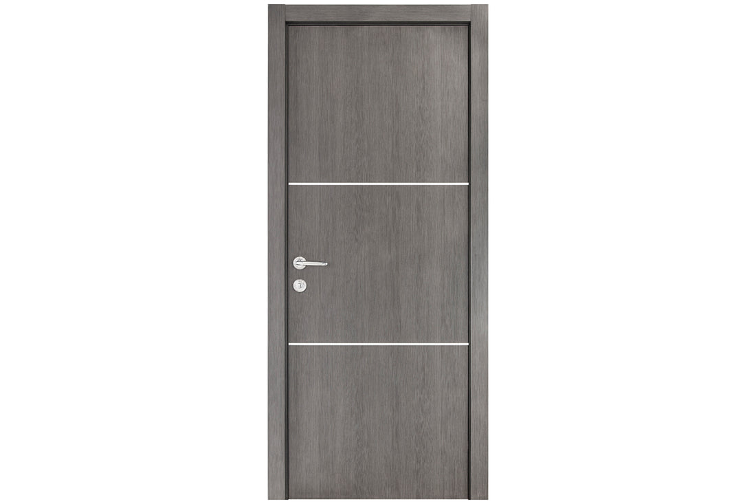 Nova Smart 013 Gray Eco Veneer Modern Interior Door - Single Door