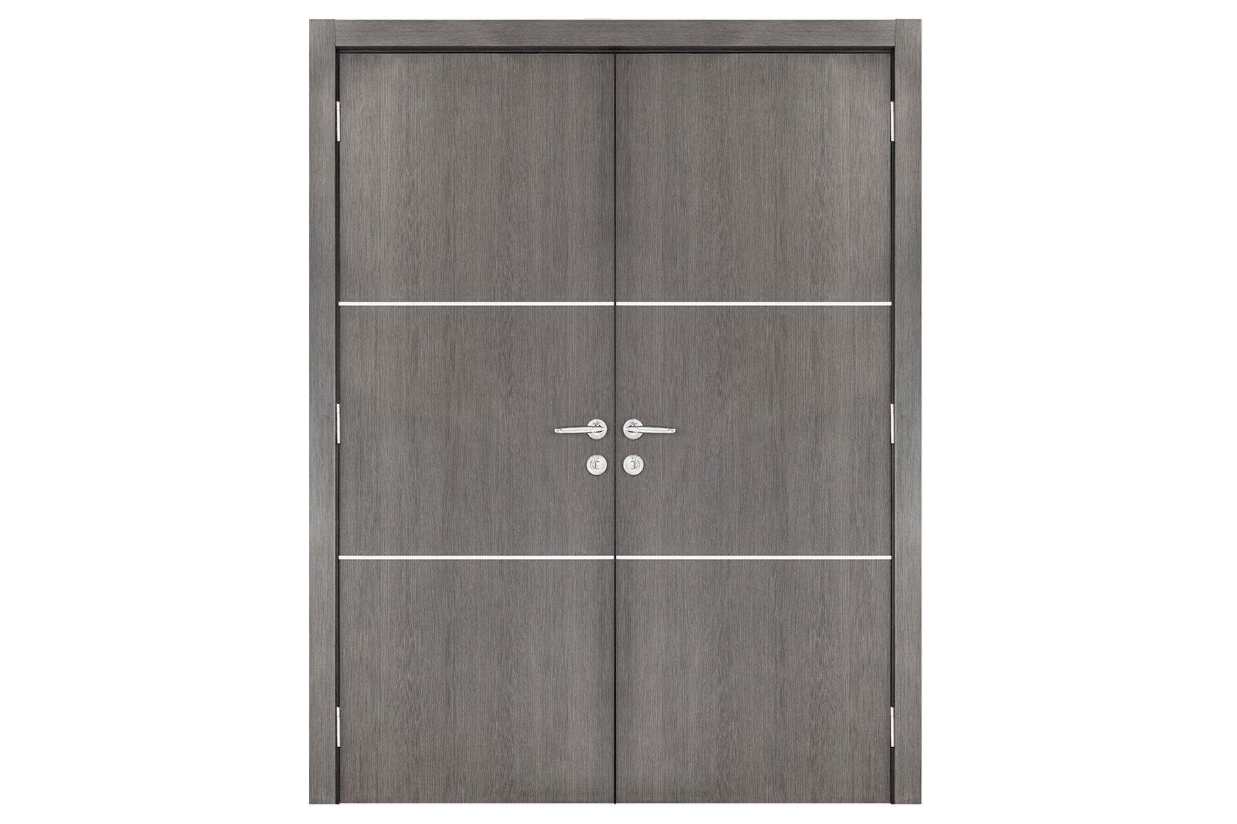 Nova Smart 013 Gray Eco Veneer Modern Interior Door - Double Door