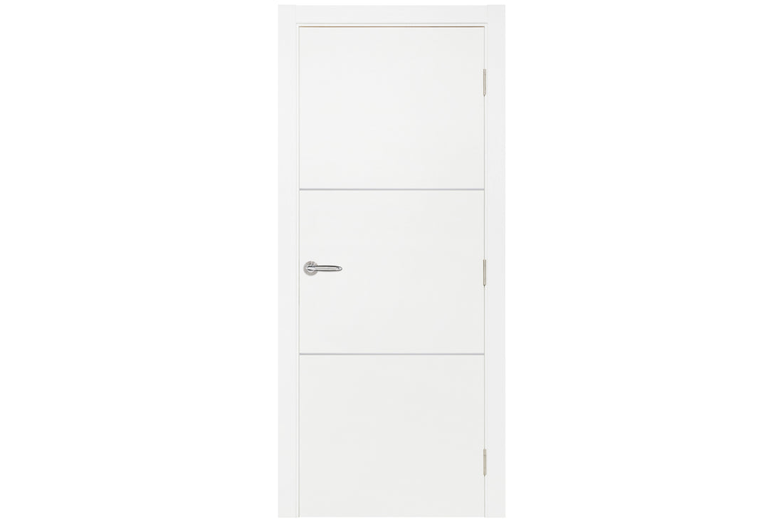 Nova Smart 013 White Cortex Laminated Modern Interior Door - Single Door