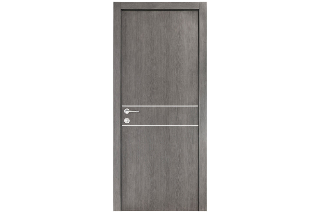 Nova Smart 015 Gray Eco Veneer Modern Interior Door - Single Door