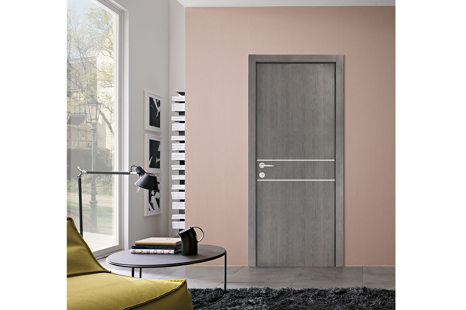 Nova Smart 015 Gray Eco Veneer Modern Interior Door